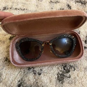 Miu Miu Crystal Sunglasses
